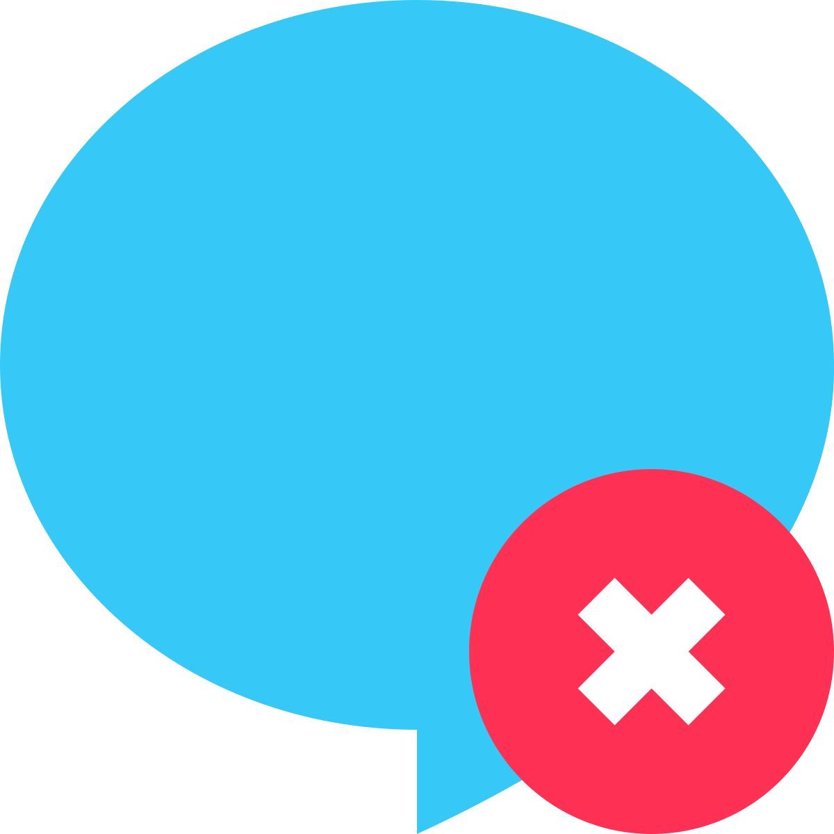 tiny color style 拒否 icon