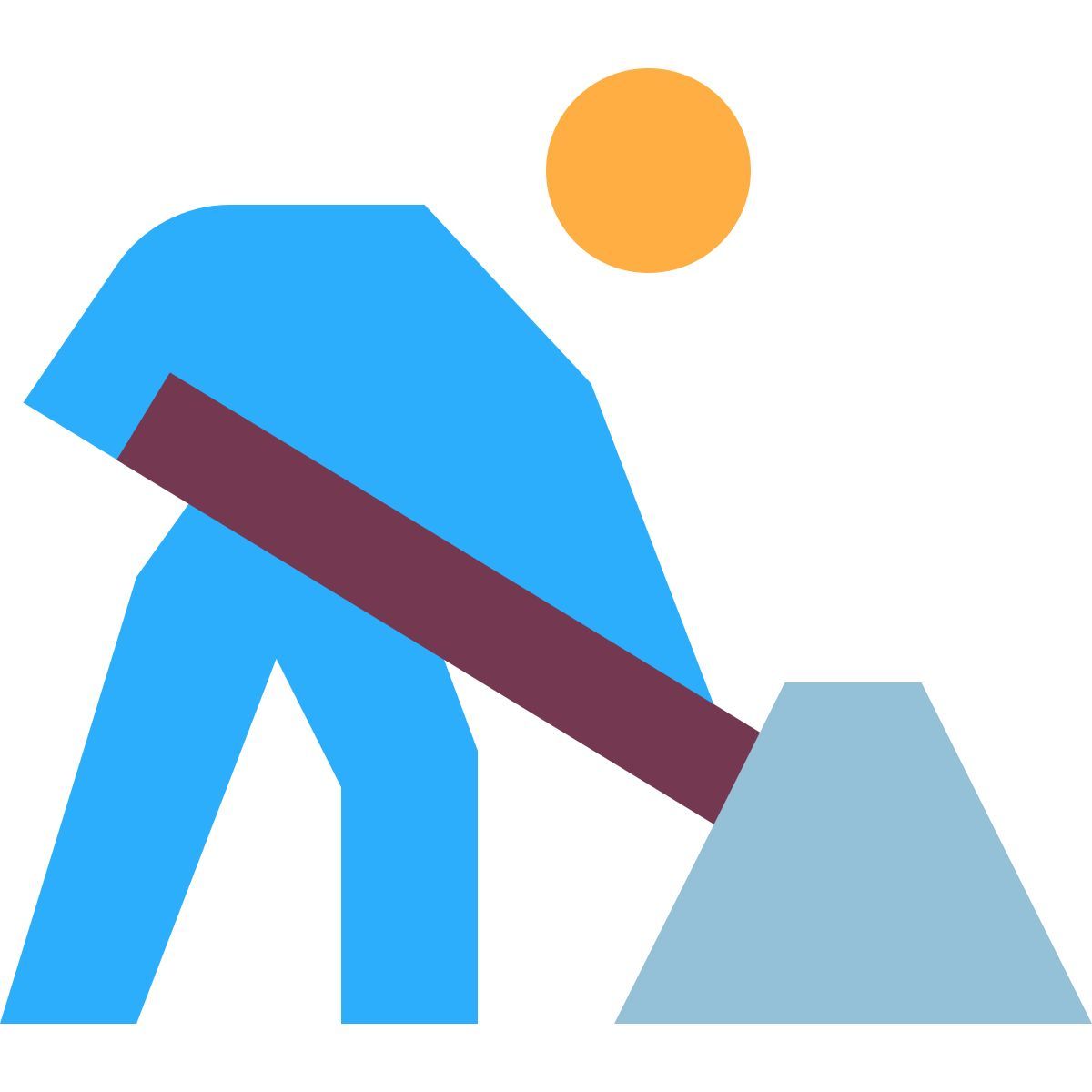 tiny color style 도로 노동자 icon