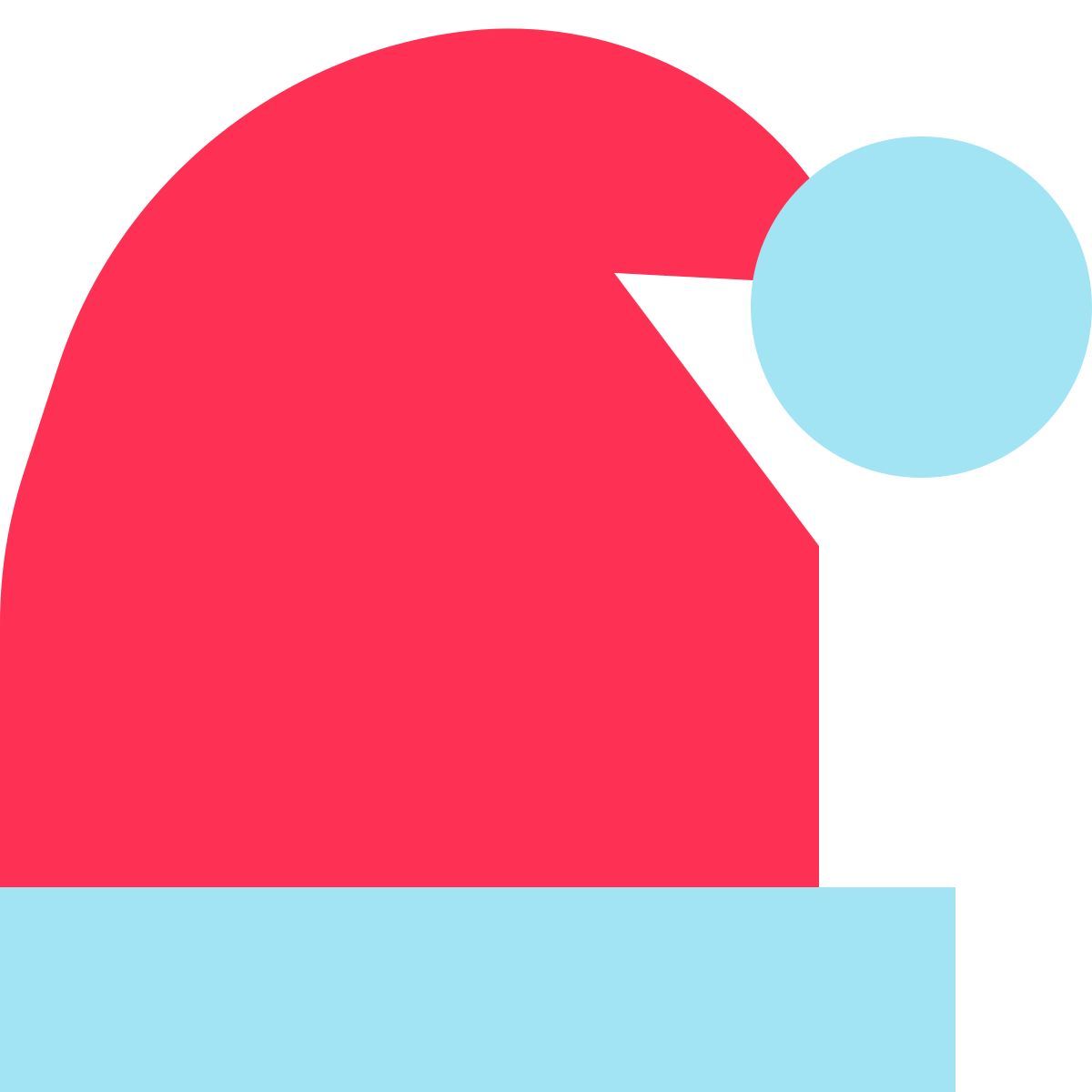 tiny color style 圣诞老人帽子 icon