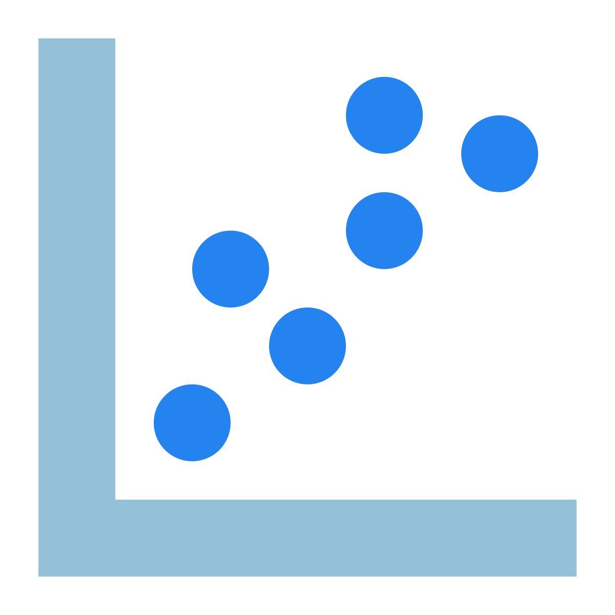 tiny color style scatter plot icon
