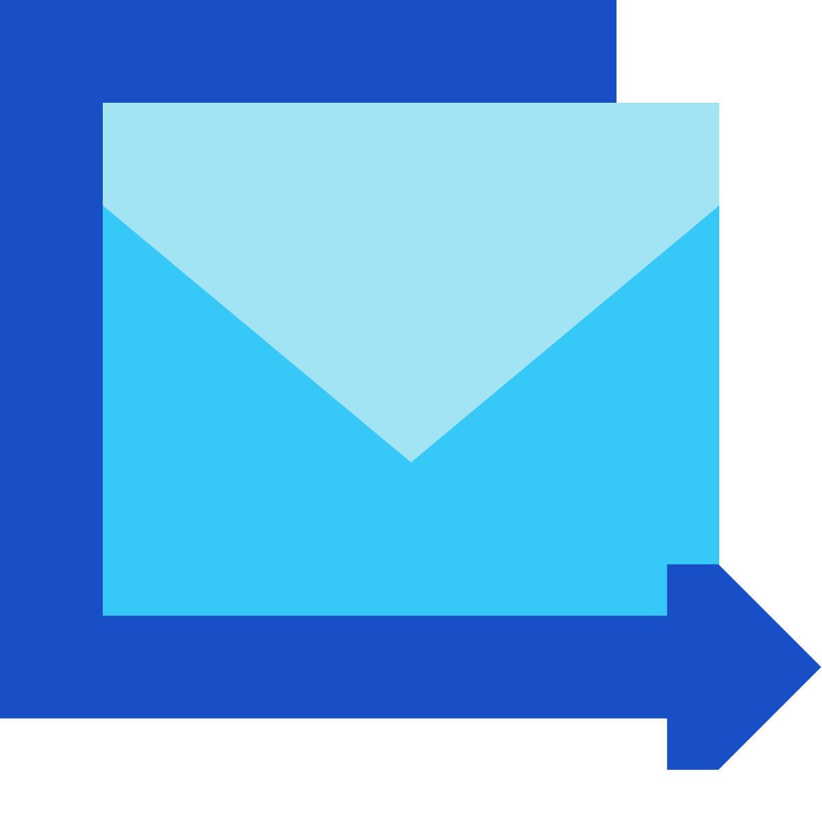 tiny color style inviare e mail di massa icon