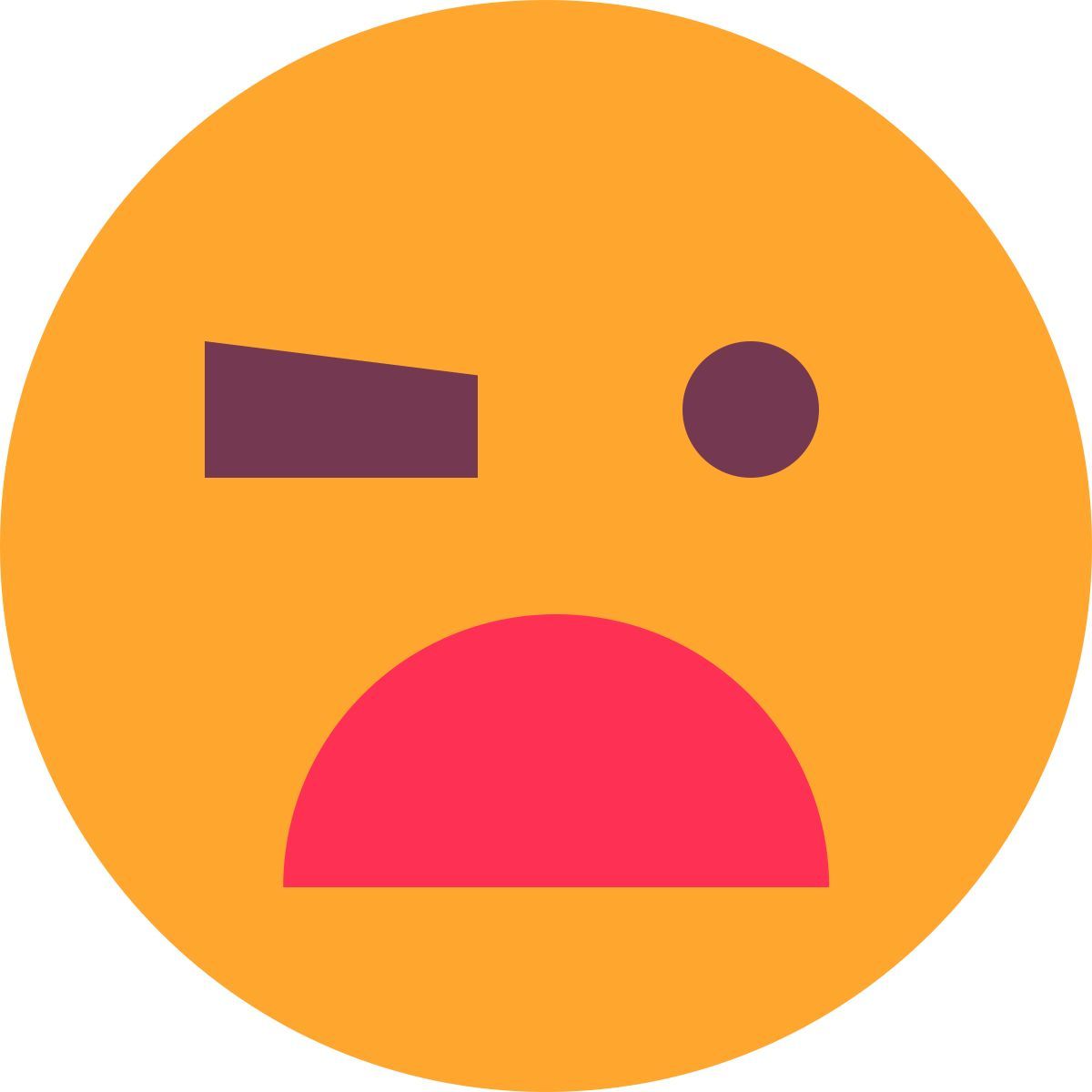 tiny color style emoji sorpresa icon