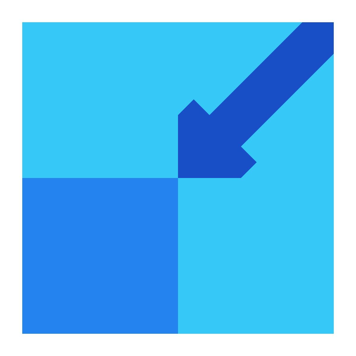 tiny color style schrumpfen icon