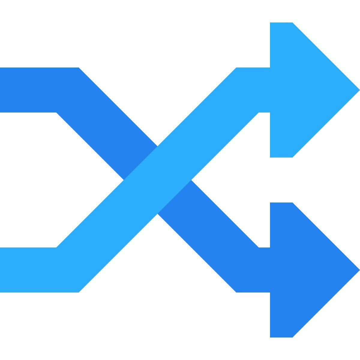 tiny color style shuffle icon