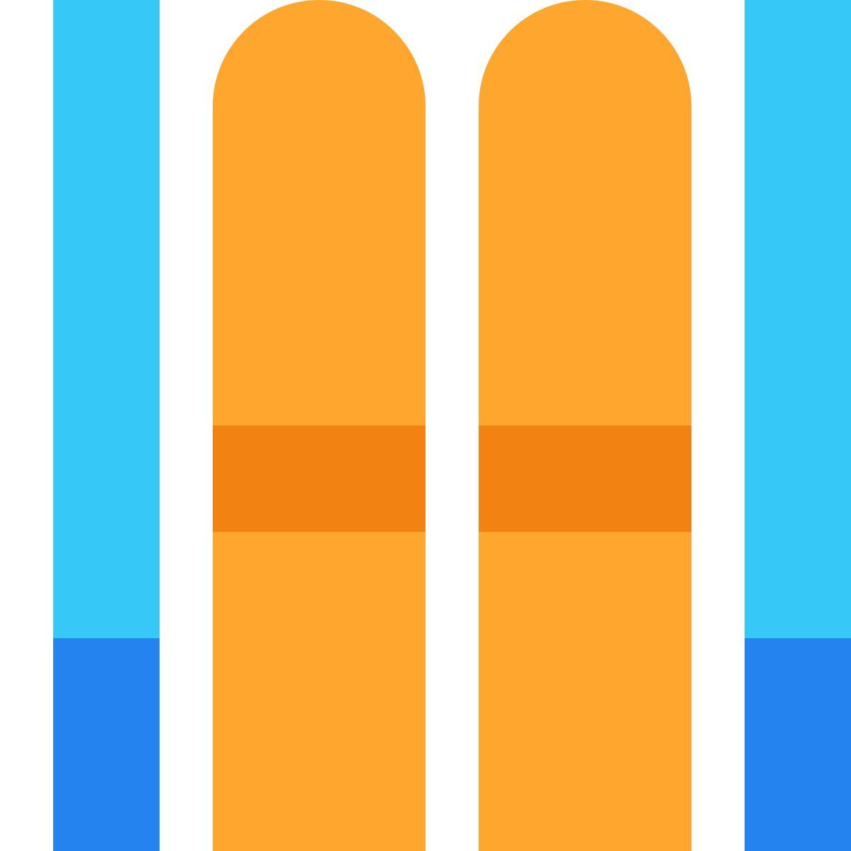 tiny color style スキー icon
