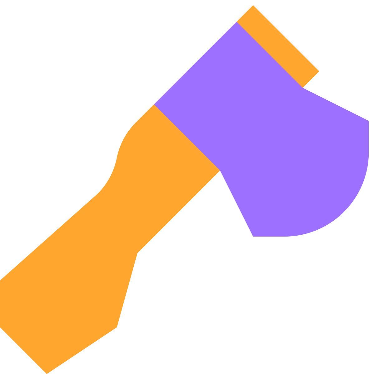 tiny color style small axe icon