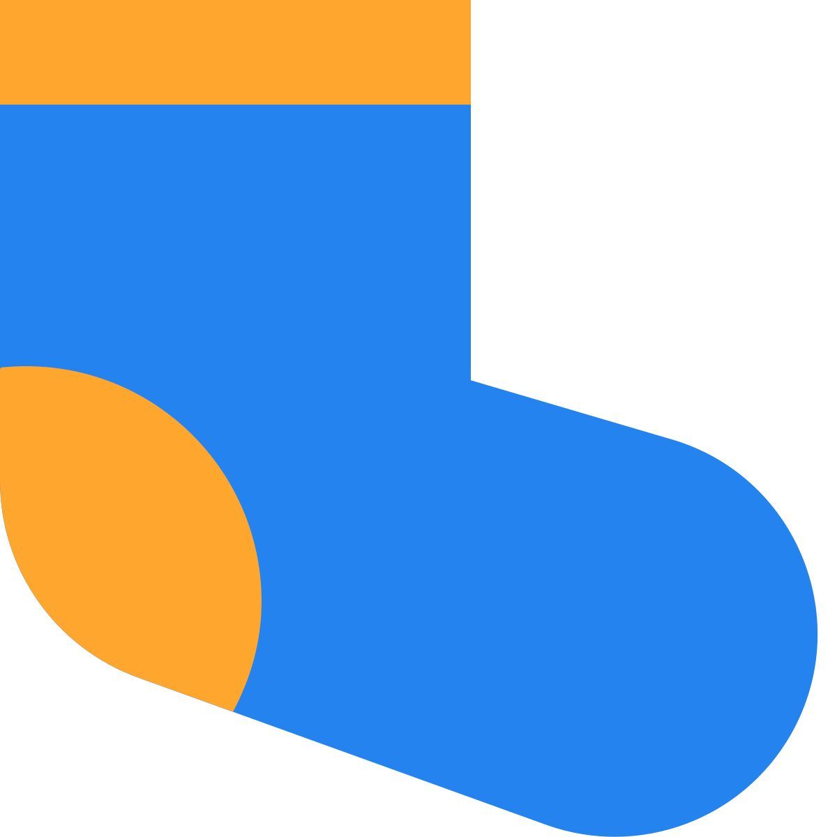 tiny color style socks icon