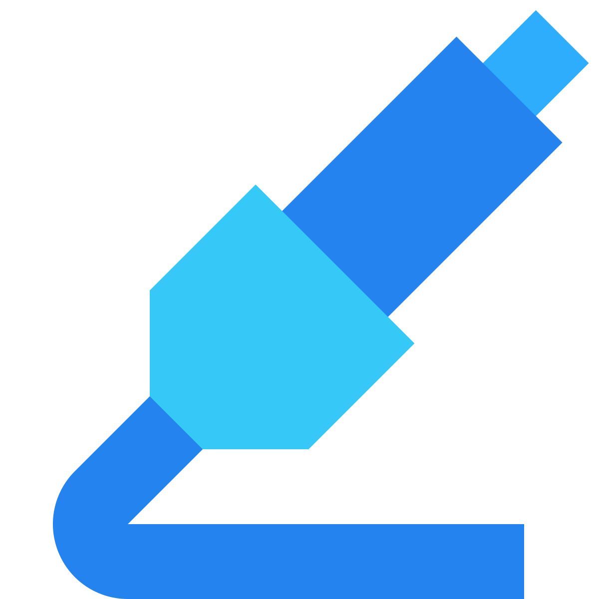 tiny color style soldering iron icon