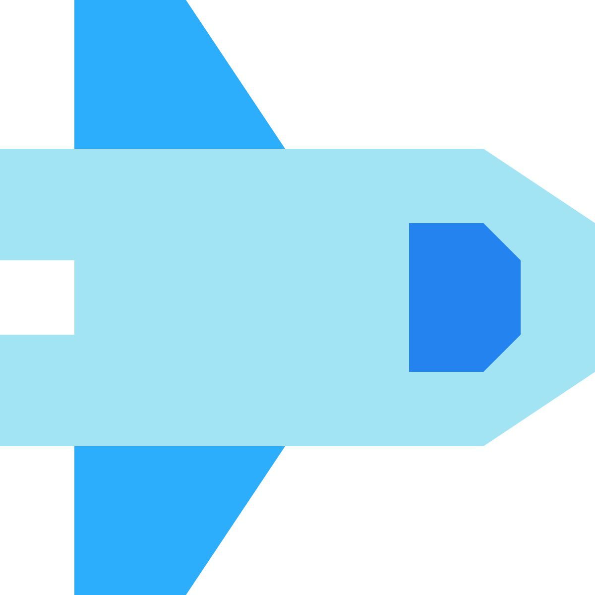 tiny color style space shuttle icon