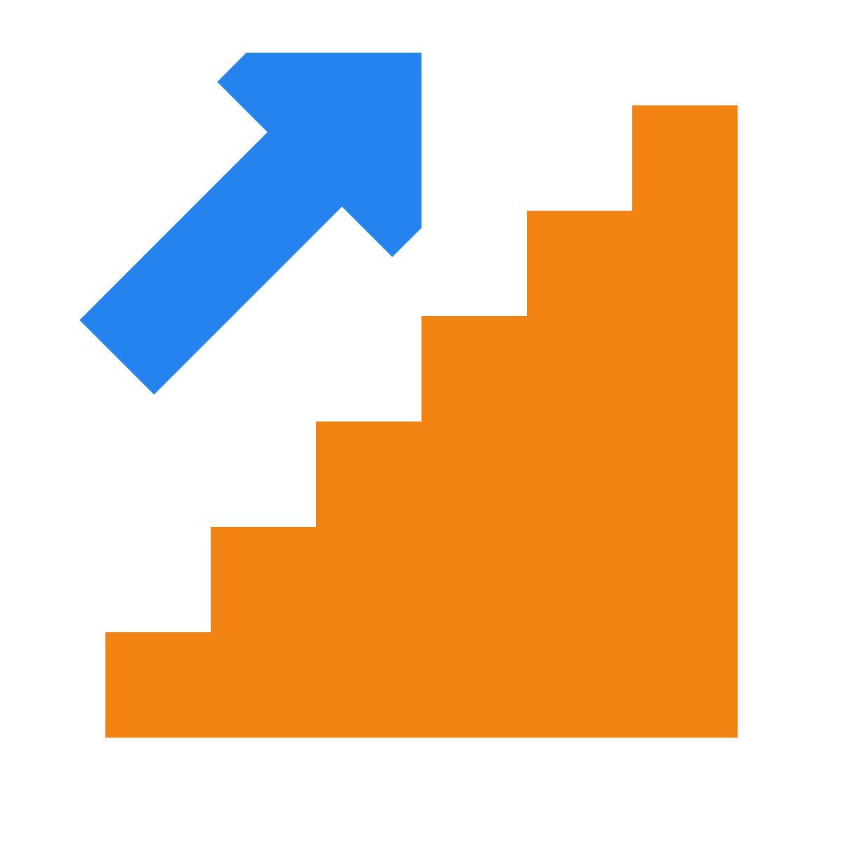 tiny color style escaliers qui montent icon
