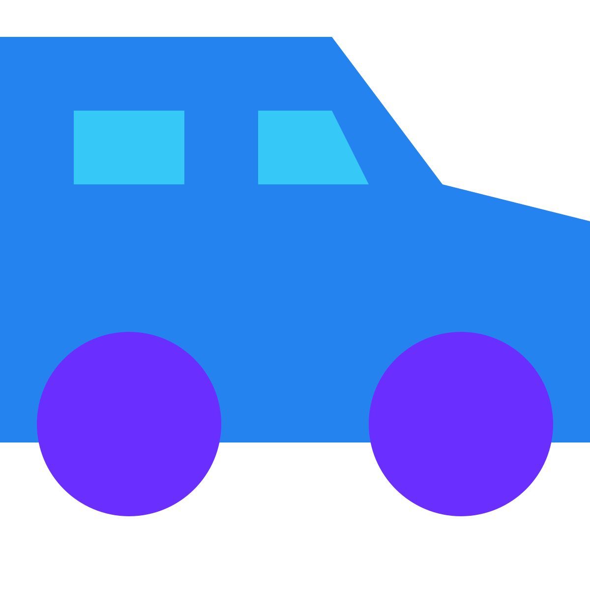 tiny color style suv 2 icon