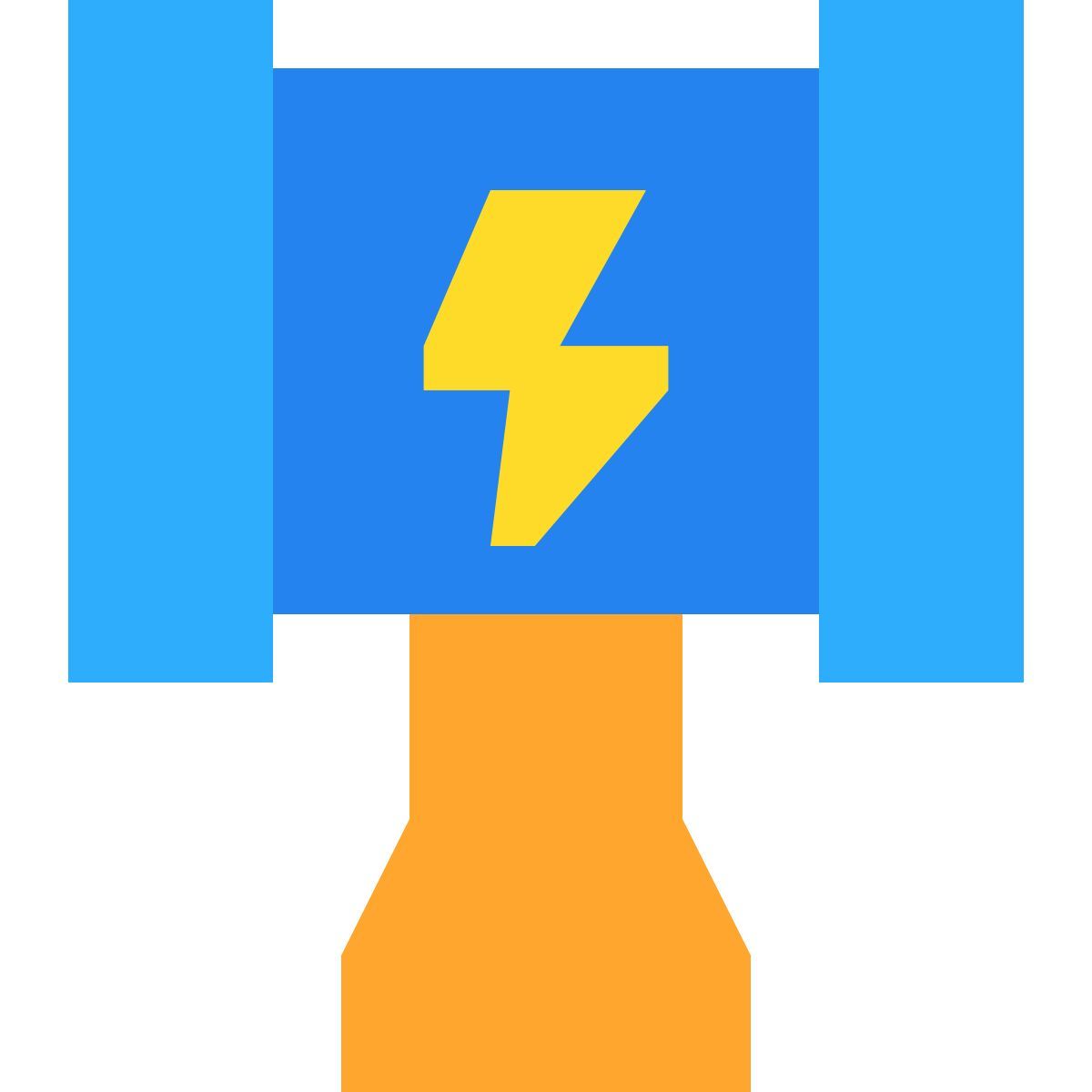 tiny color style thors hammer icon