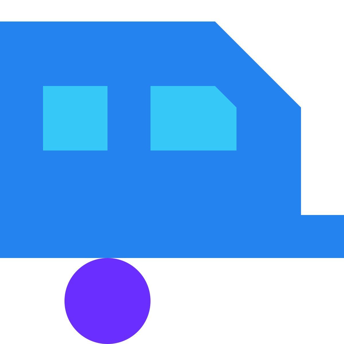 tiny color style trailer icon