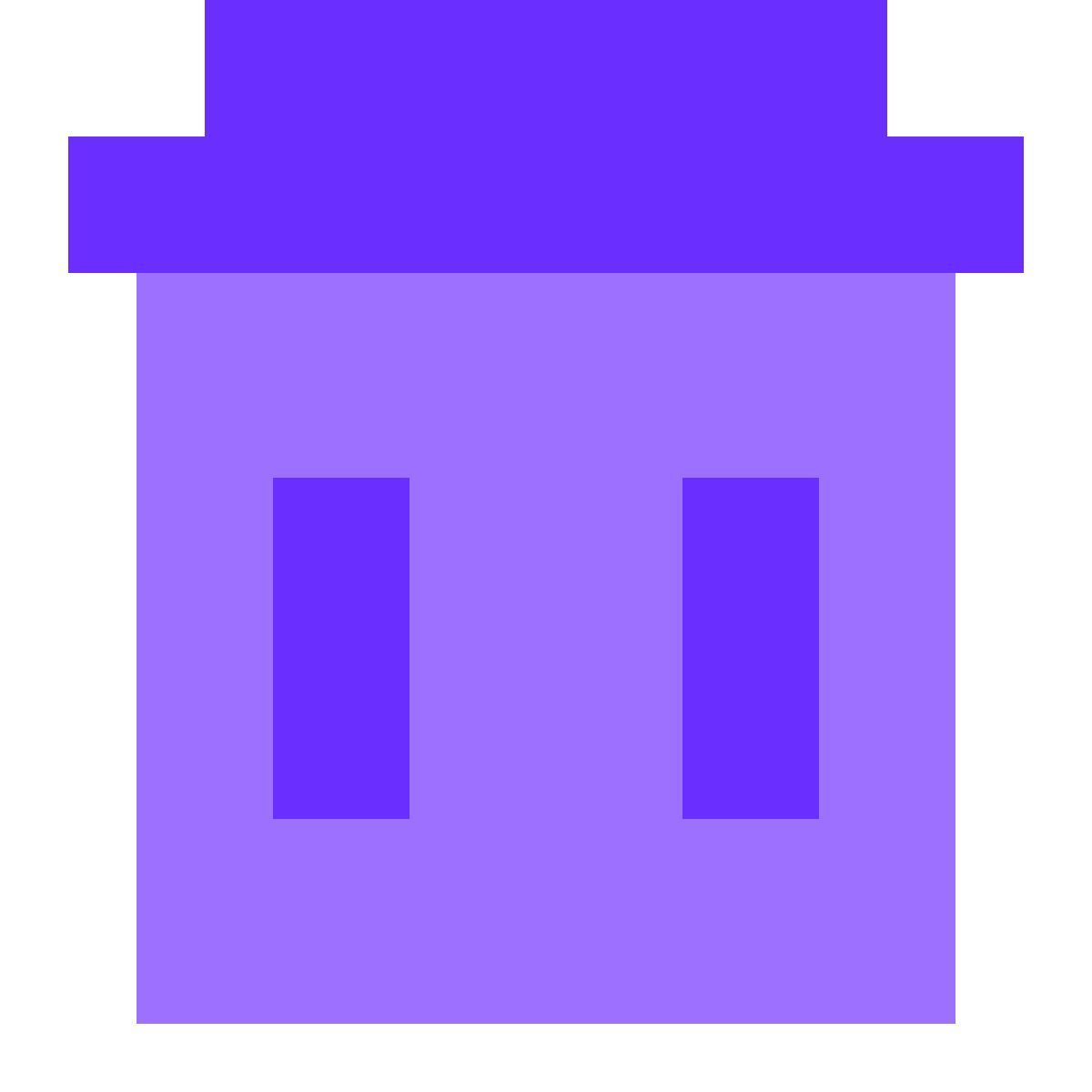 tiny color style trash icon