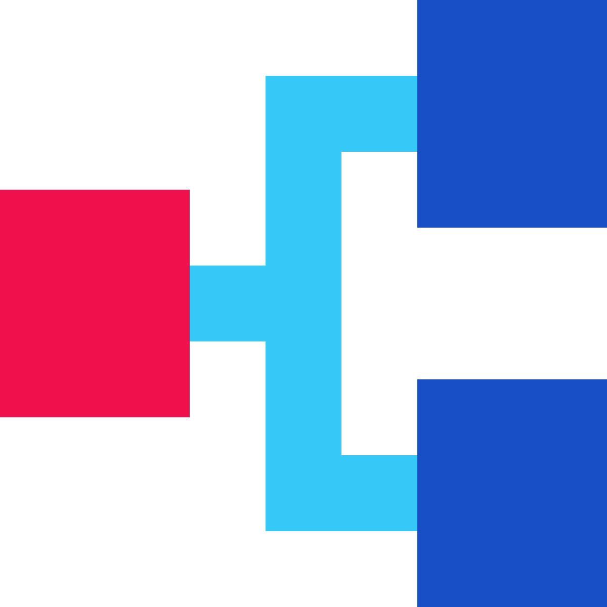 tiny color style tree structure icon