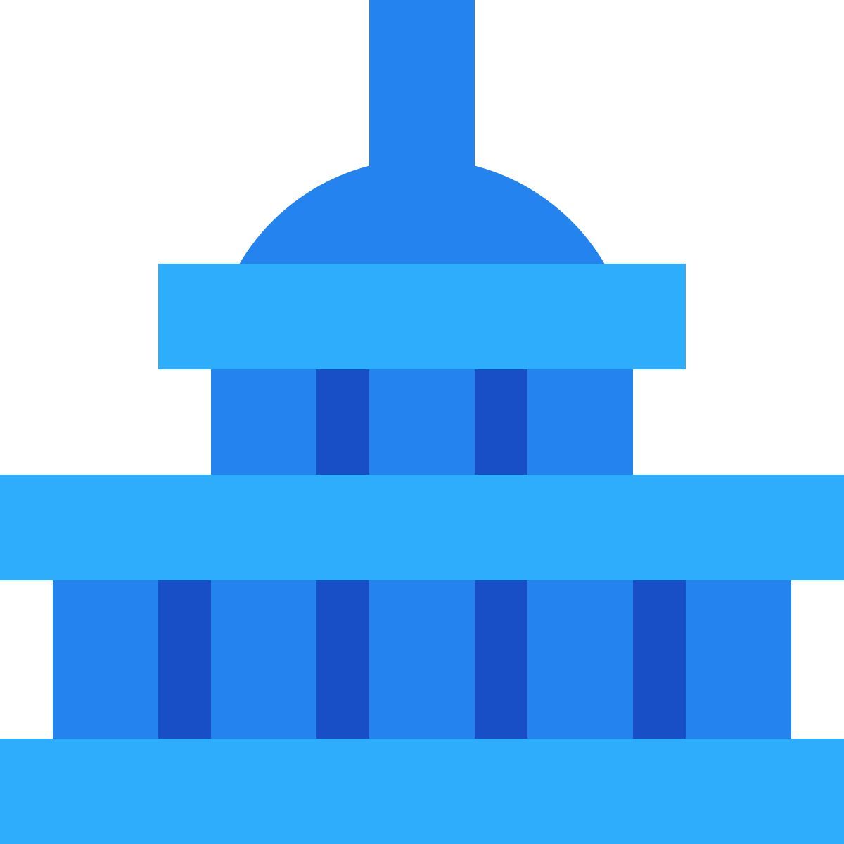 tiny color style capitole des etats unis icon