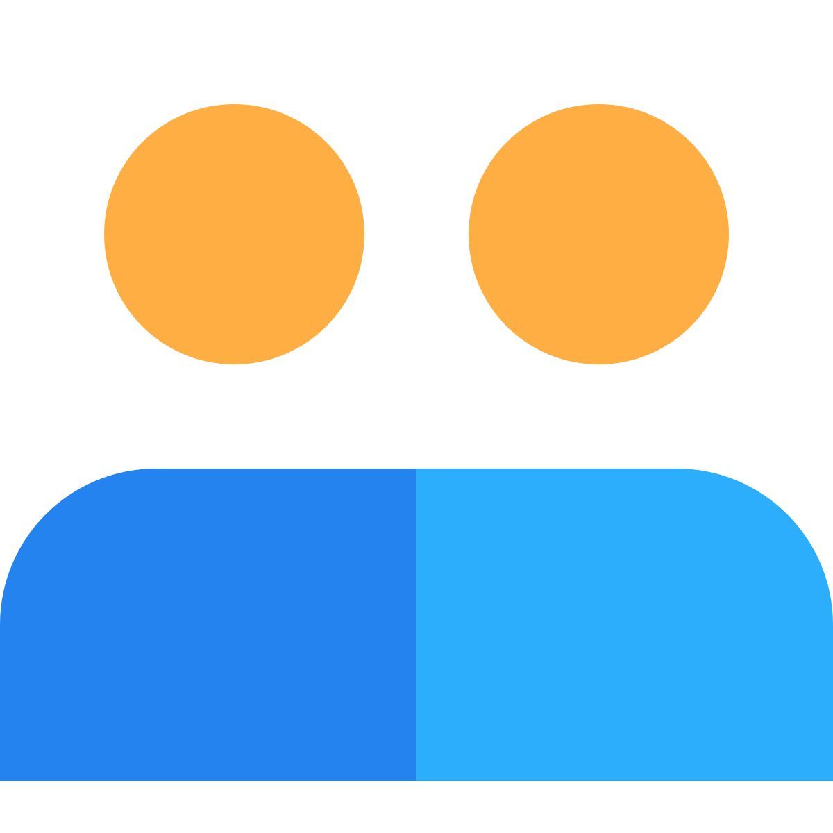 tiny color style user account icon