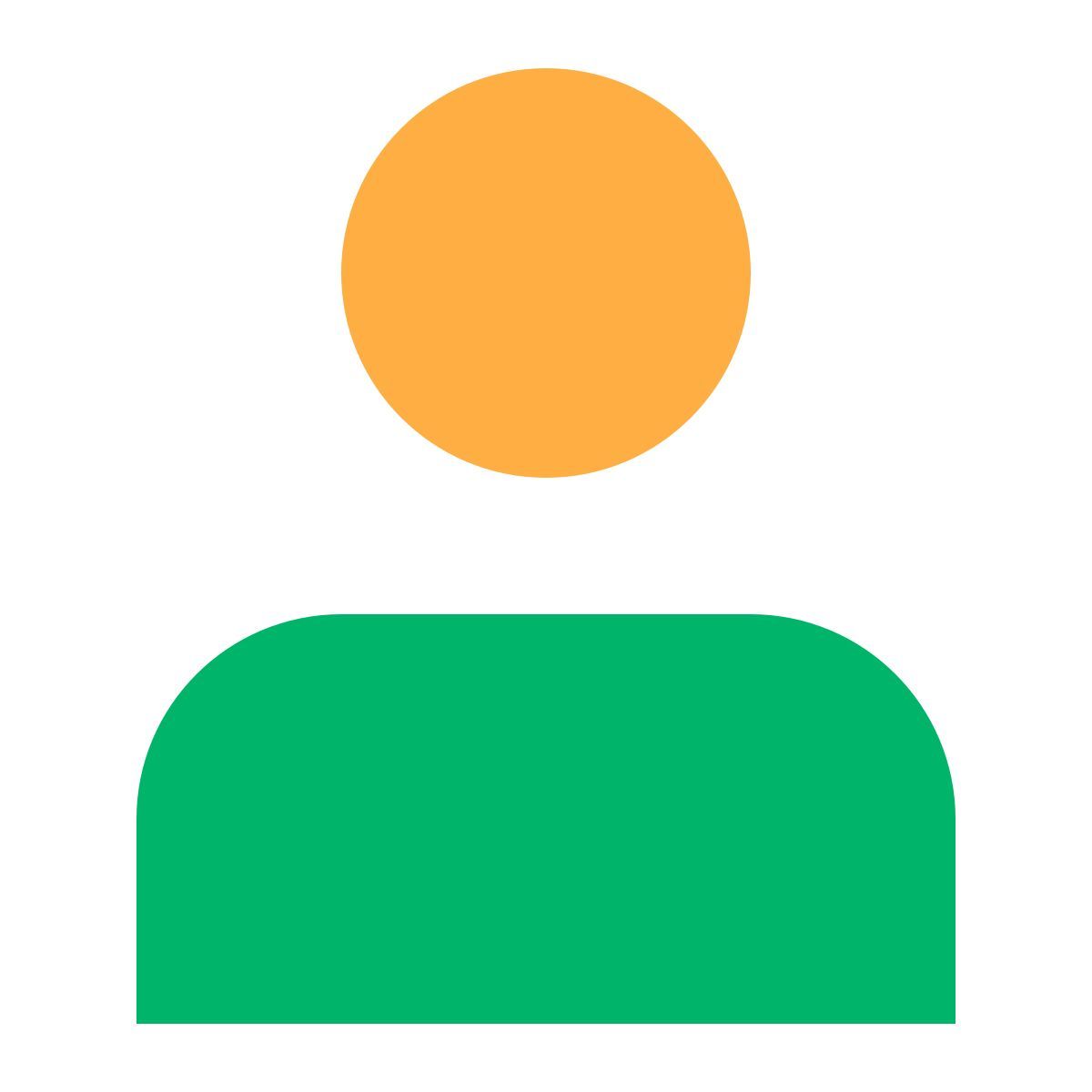 tiny color style user male icon