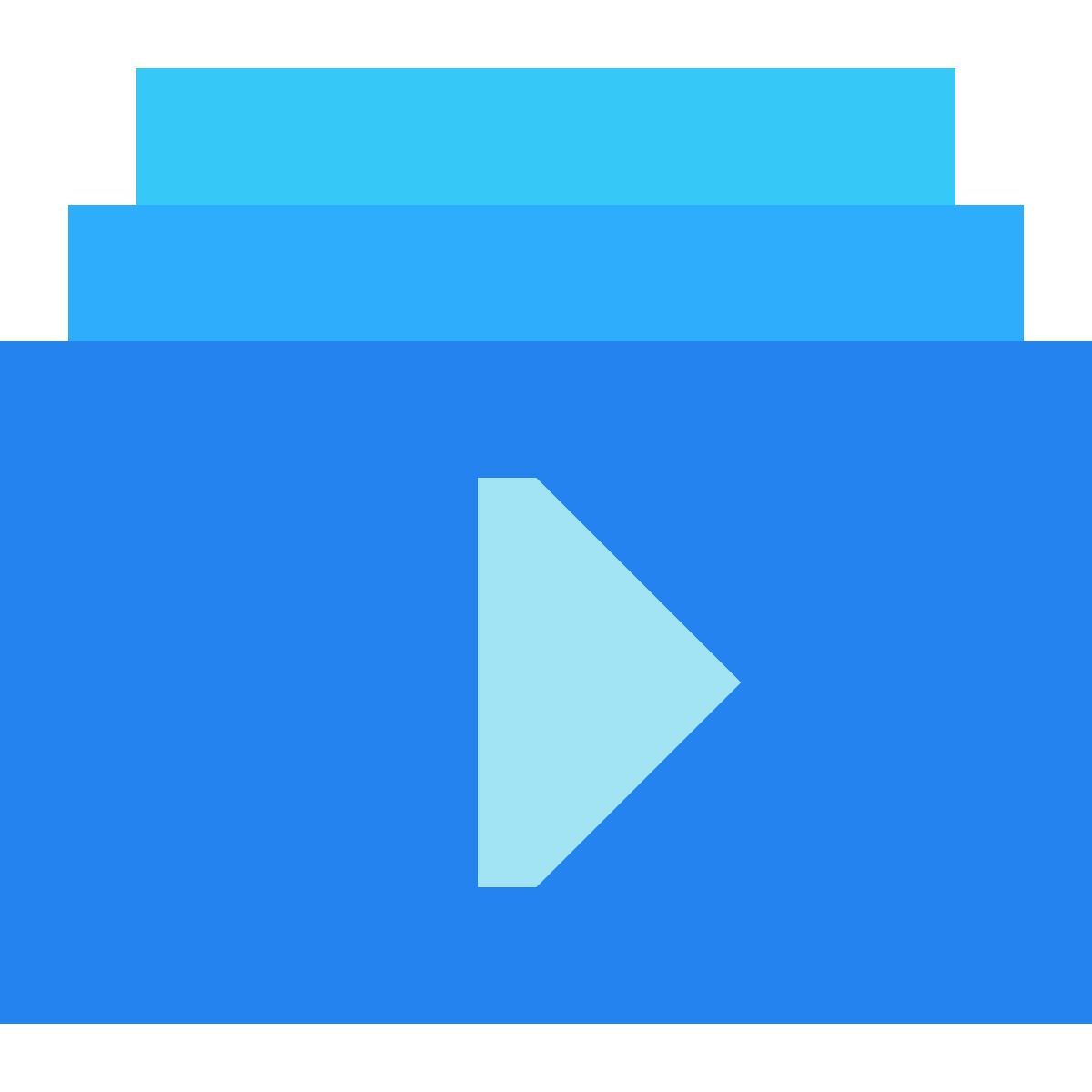 tiny color style liste de lecture vidéo icon