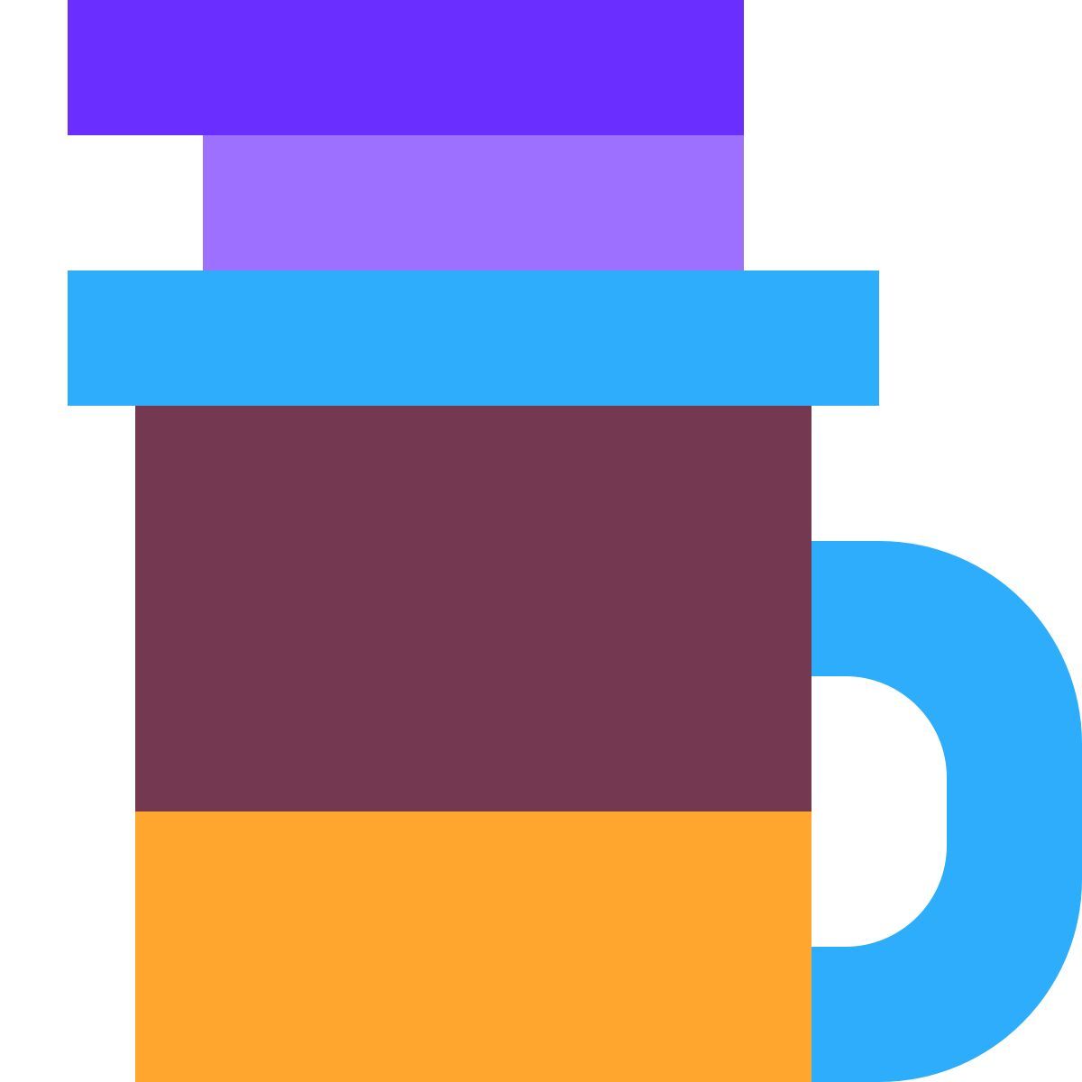tiny color style café vietnamita icon