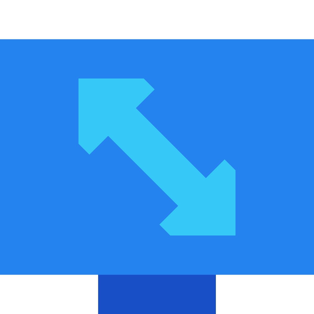tiny color style tv widescreen icon