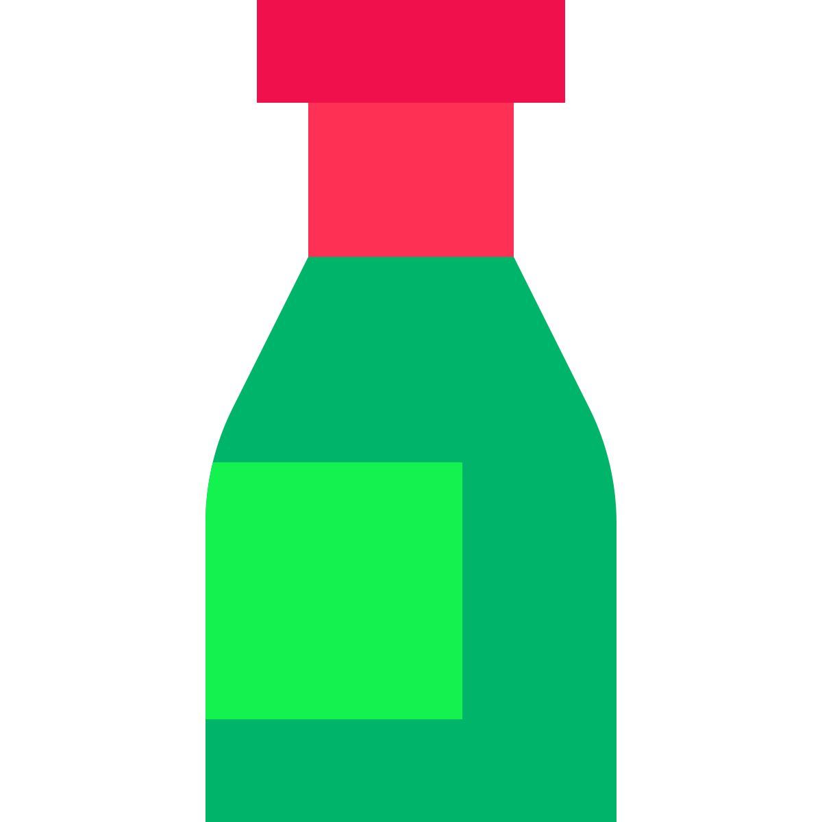 tiny color style bottiglia di vino icon