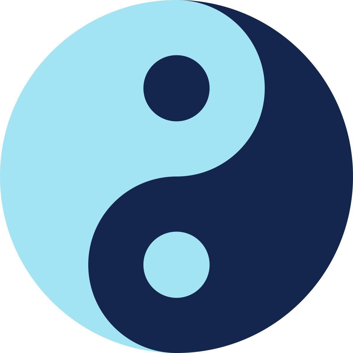 tiny color style yin yang icon