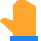 Hand icon in Tiny Color Style