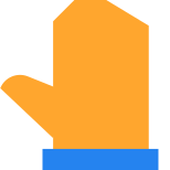 Hand icon in Tiny Color Style