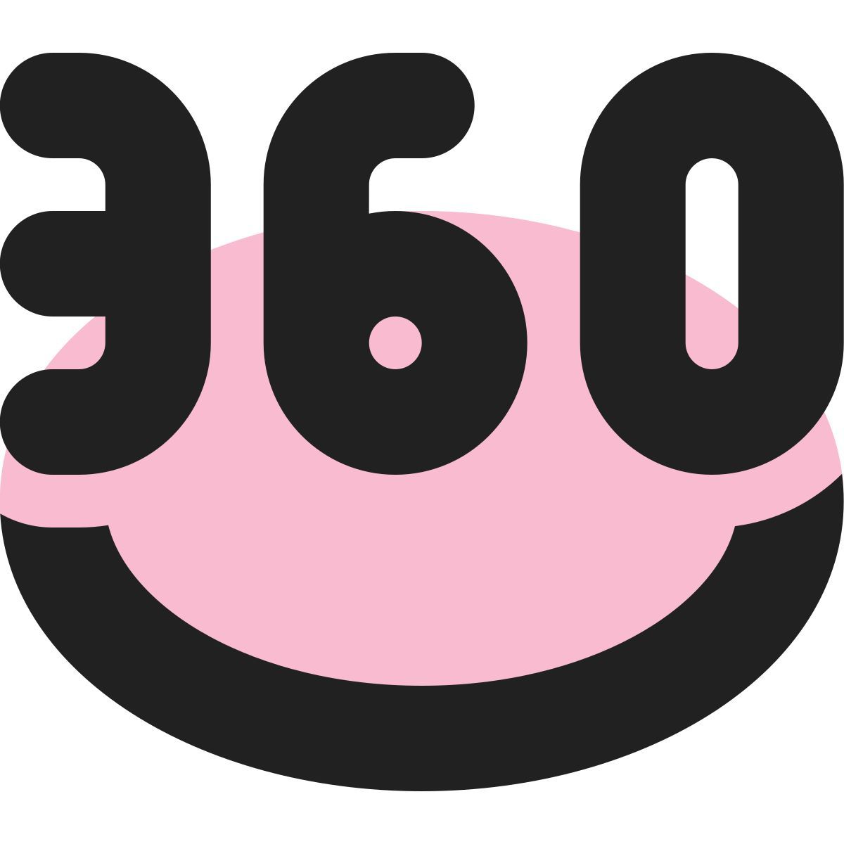 tiny bold color style visualizzazione a 360 gradi icon