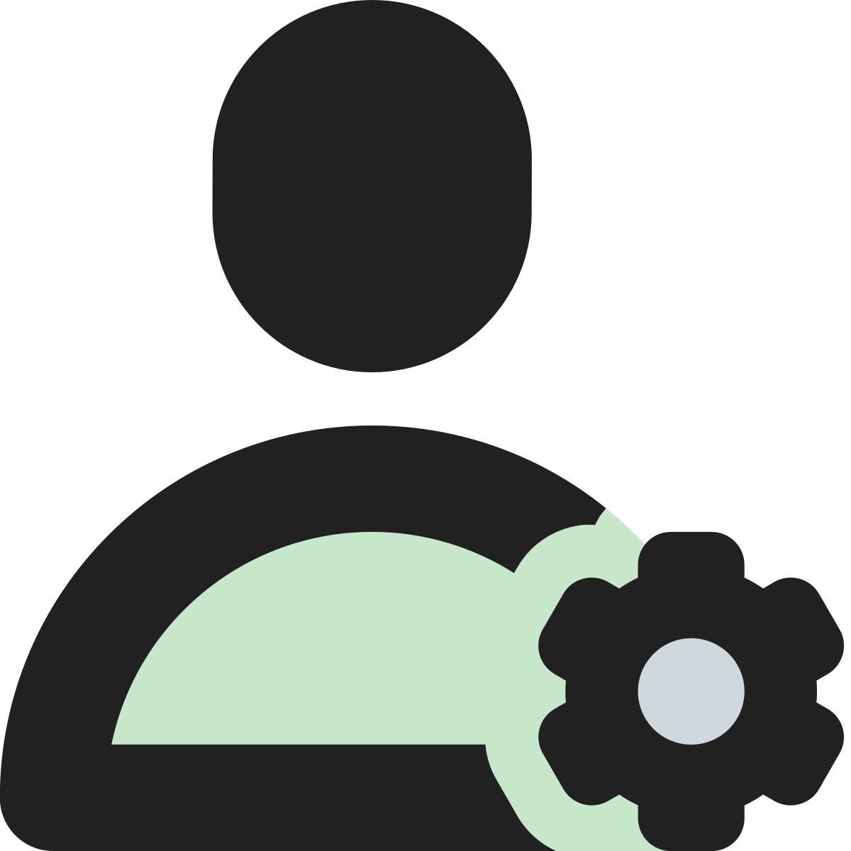 tiny bold color style configuración del administrador icon