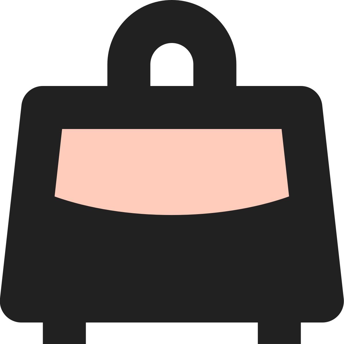 tiny bold color style tasche vorderansicht icon