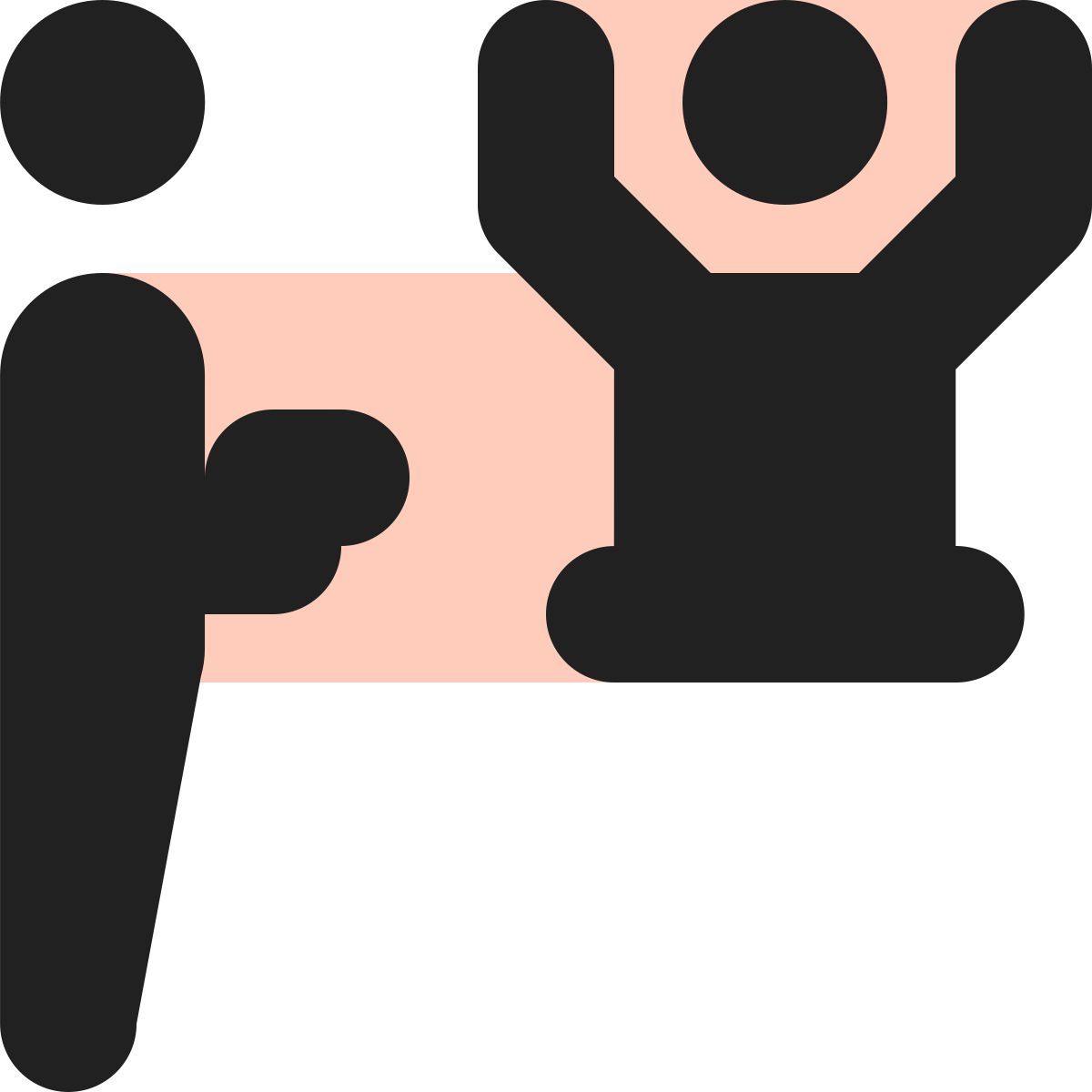 tiny bold color style robo de banco icon