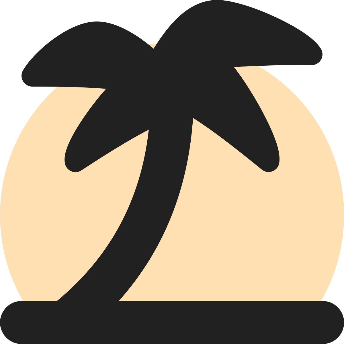 tiny bold color style playa icon