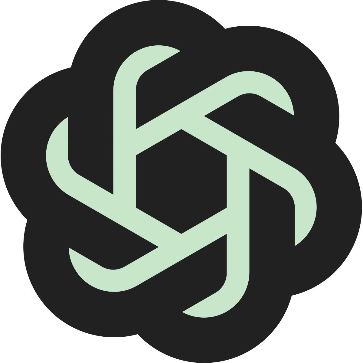 tiny bold color style chatgpt icon