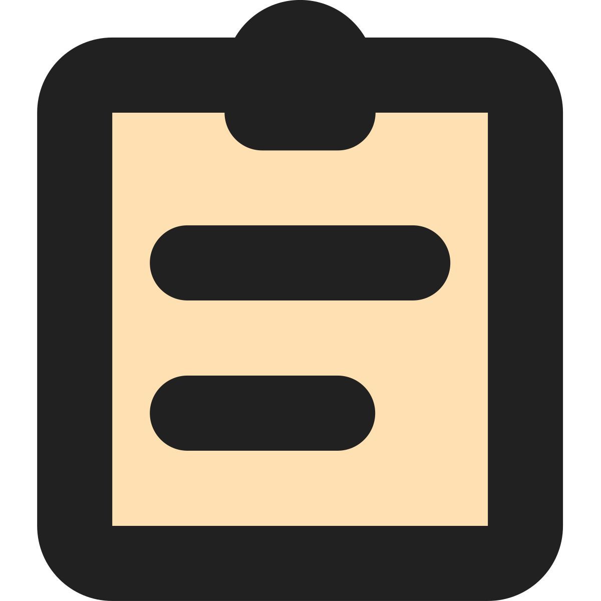 tiny bold color style appunti icon