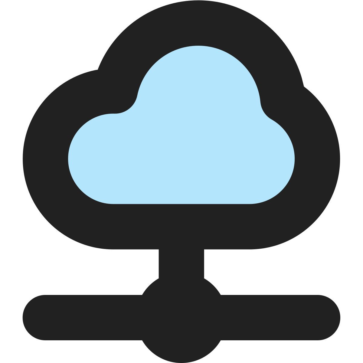 tiny bold color style 云连接 icon