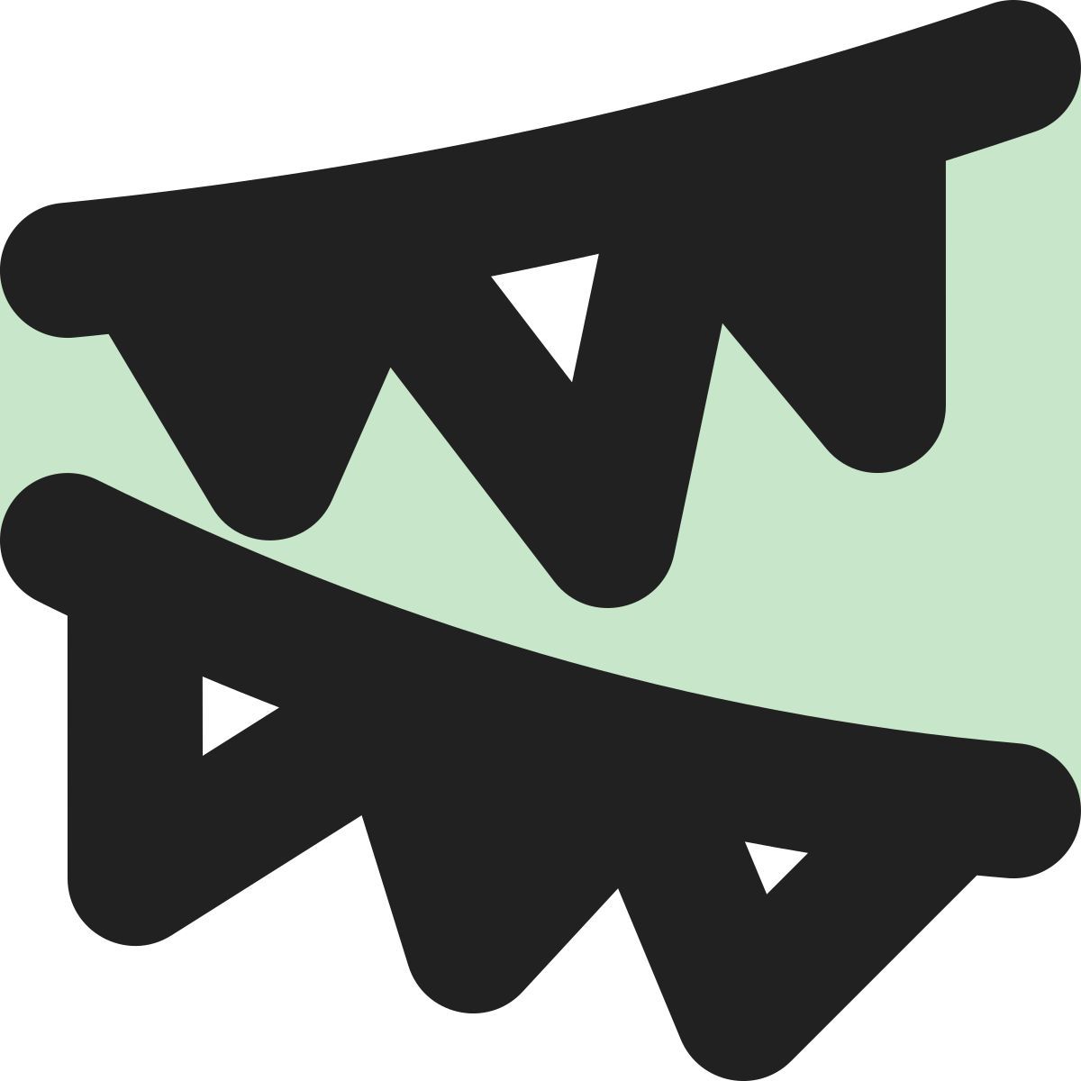 tiny bold color style festival icon