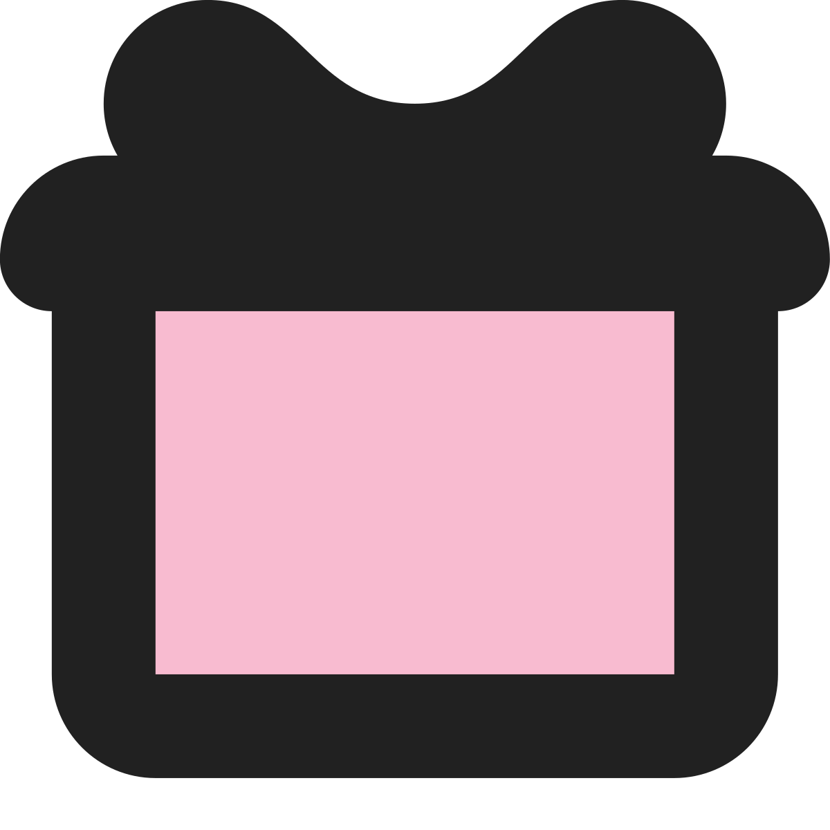 tiny bold color style gift icon