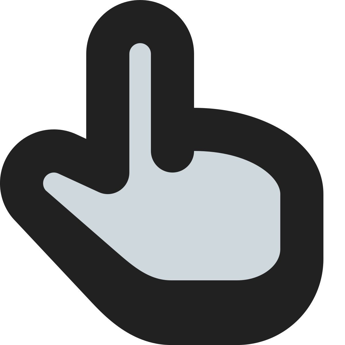 tiny bold color style 手形光标 icon