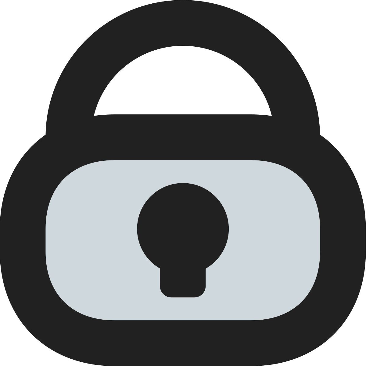 tiny bold color style cadenas icon