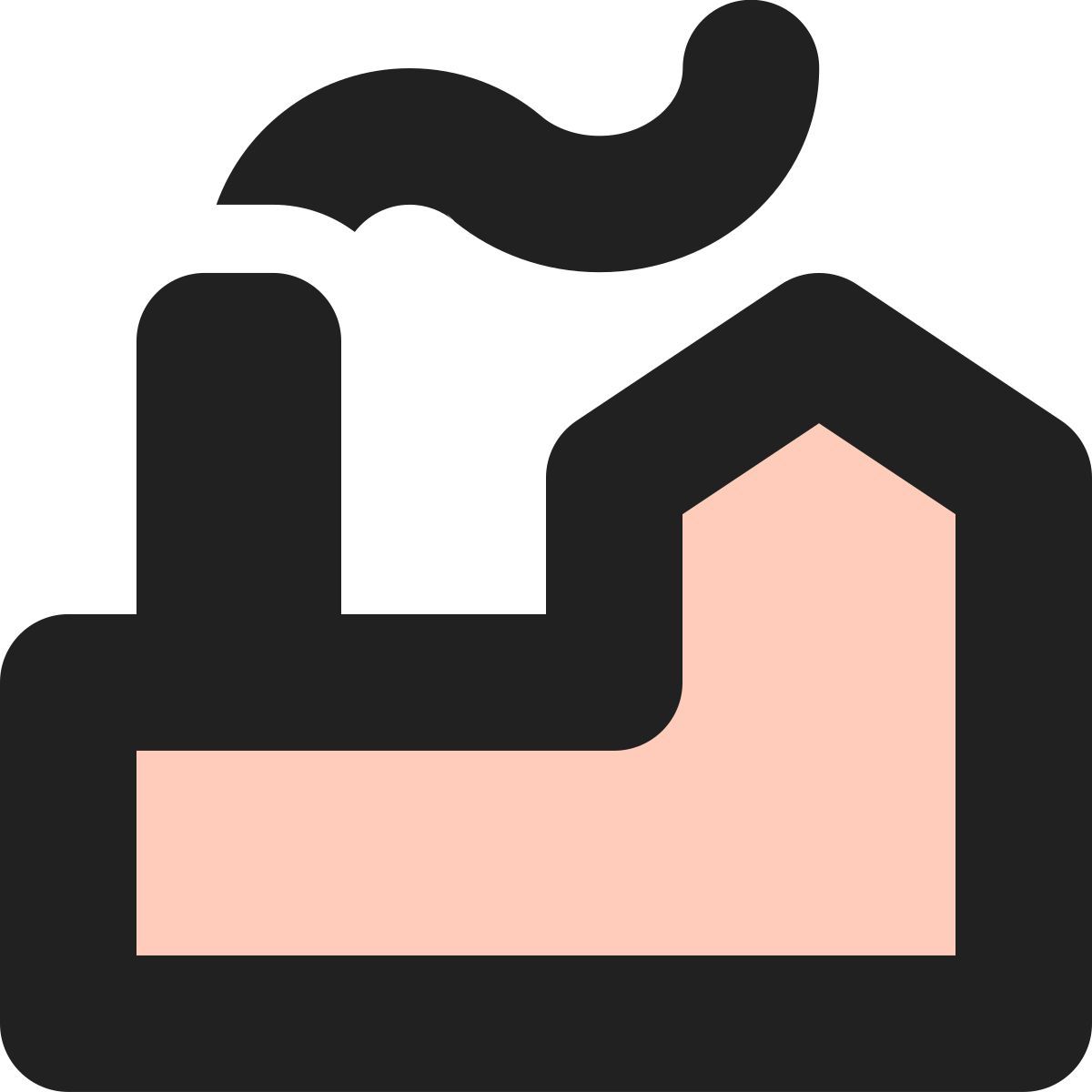 tiny bold color style fabricación icon