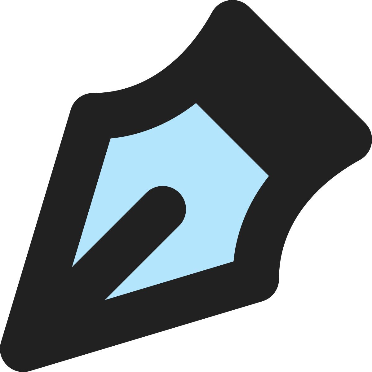 tiny bold color style penna icon