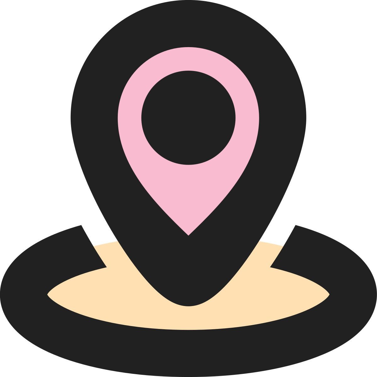 tiny bold color style géorepérage icon