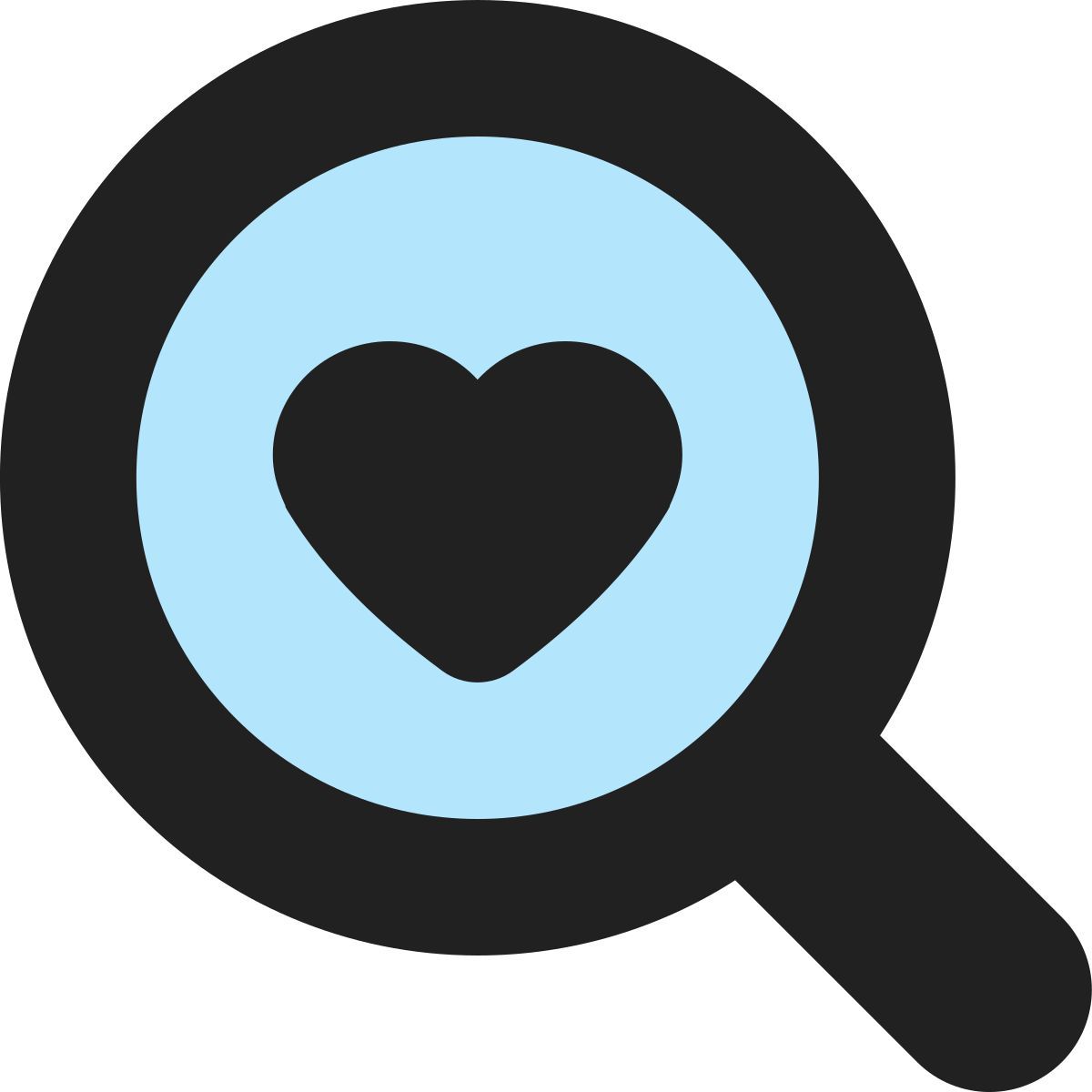 tiny bold color style suche nach liebe icon