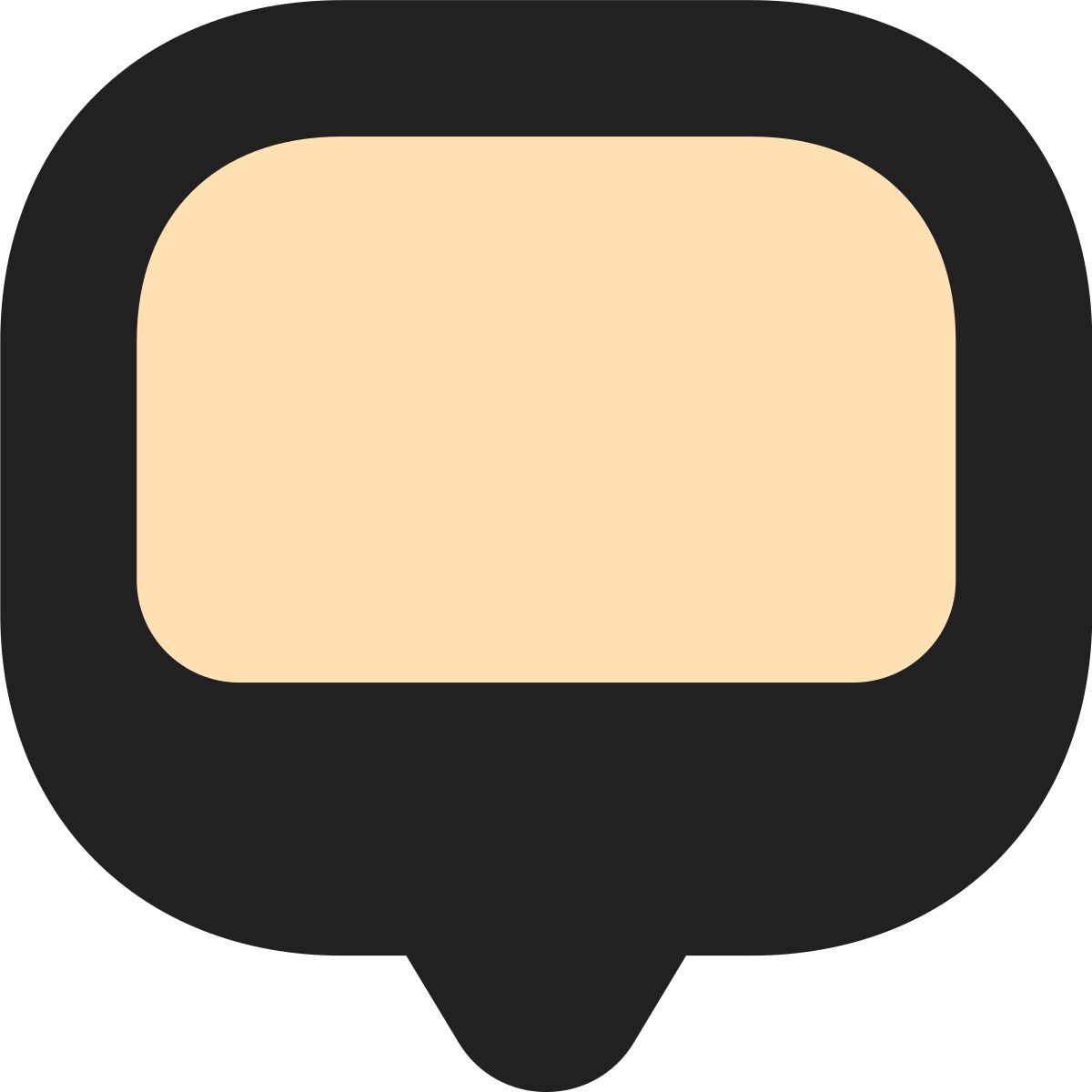 tiny bold color style fumetto icon