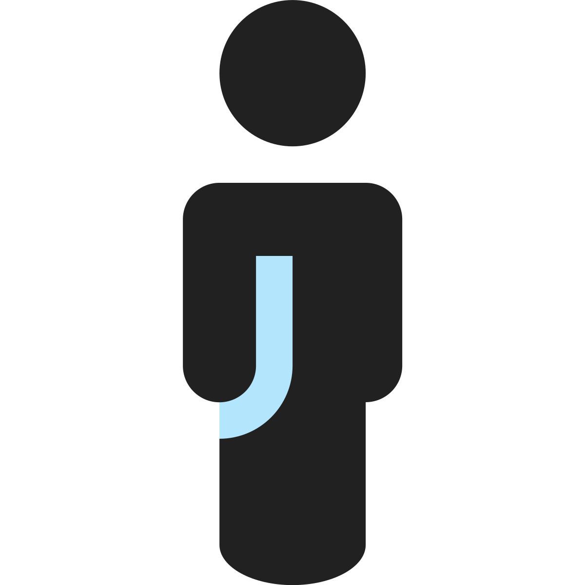 tiny bold color style 站立之人 icon