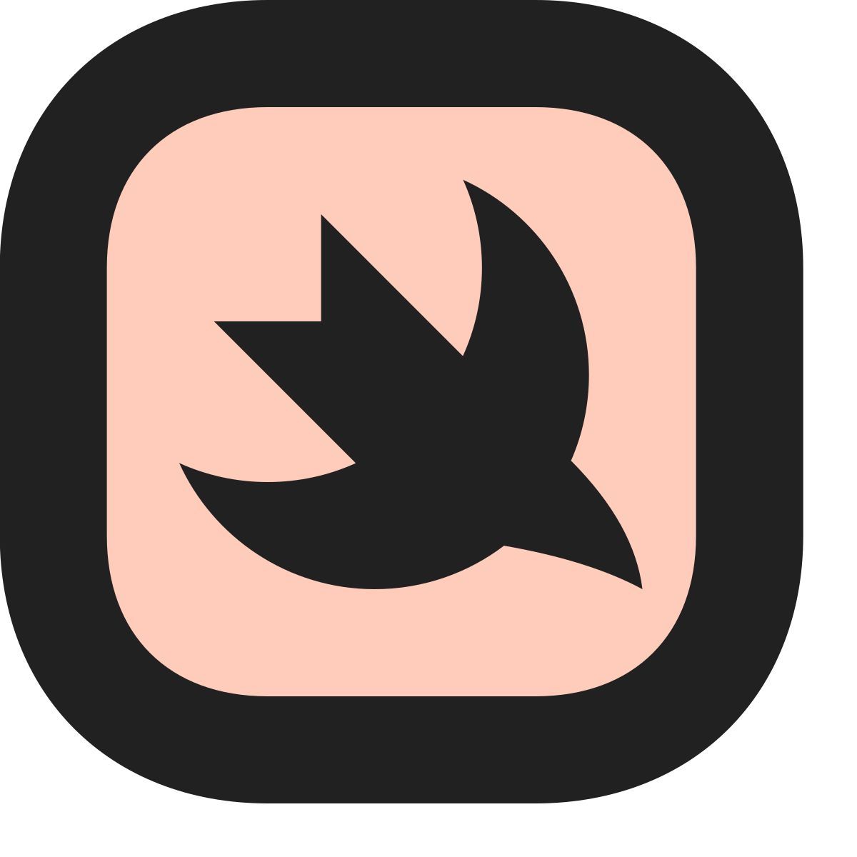 tiny bold color style swift icon