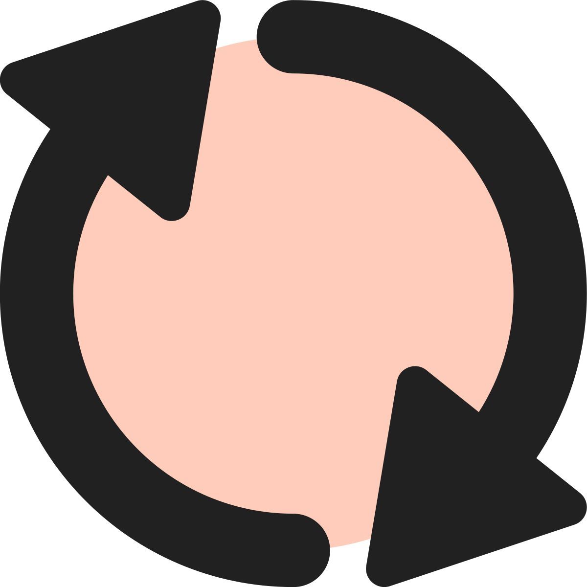 tiny bold color style sincronizar icon