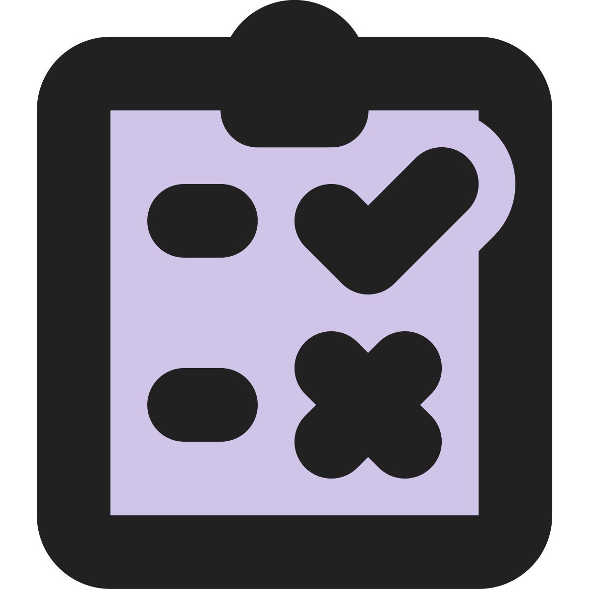 tiny bold color style test partiellement réussi icon